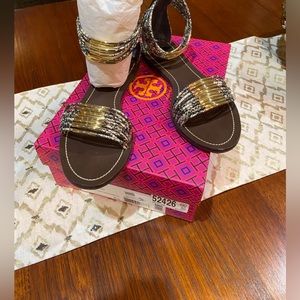 Tory Burch Mignon Rings Flat Sandal